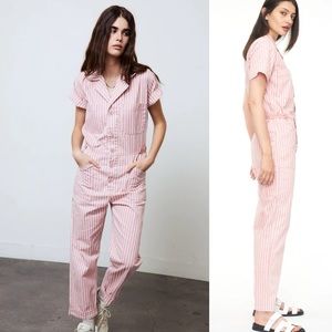 Pistola Pink Striped Grover Short Sleeve Field Suit